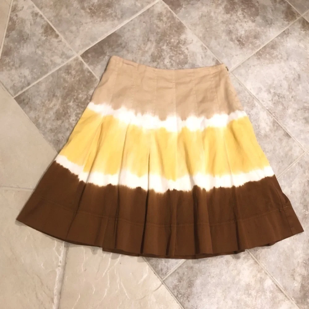 🆕 INC tie dye full a line skirt size 0P petite 0